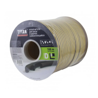 Уплотнитель D 9 х 7,5 мм черный бухта 100 м (1/2) 