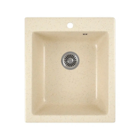 Купить Мойка для кухни врезная искусств. камень GRS-17-328 415*490 мм бежевая (1) "GREENSTONE"