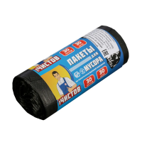 Купить Пакеты для мусора "Тов.чистов" 30 л, рулон 30 шт. (черные) 5 мкм (1/50)