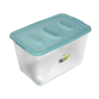 Купить Ящик универс. "Астело" 600*400*360 мм на колесах (бирюзовый) (1/4) "Мартика" с666бир