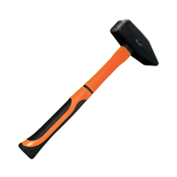 Купить Молоток 400 г квадратный боек, фиберглас. двухкомпон. ручка (1/6) "Вихрь"