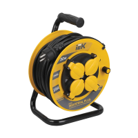 Купить Удлинитель на катушке "INDUSTRIAL PLUS" с термозащ. 4 розетки, 30 м 3*1,5 мм (1) "IEK"