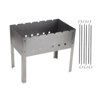 Купить Мангал 400*240*350 мм (0,35 мм), 6 шампуров (1/10) "ECOS"