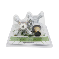 Купить Ремкомплект для смесителей отеч. (2 кран-буксы 18*1 + 2 металл. маховика крест.) (1/10/40) "Профсан"