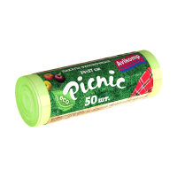 Купить Пакеты фасовочные "PICNIC" 24 х 37 см, рулон 50 шт. (салатов.) 6 мкм (1/40) "AVIKOMP"