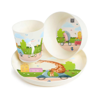 Купить Набор посуды "PLAY WITH ME BUSY ANIMALS" (тарелка, миска, стакан) (1/10) "LALABABY" LA115612573
