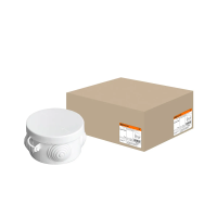 Купить Коробка распаячная открыт. уст. оп D=65*40 мм, IP54, с крышкой (4 ввода) (1/180) TDM SQ1401-0501