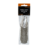 Купить Кольца для штор в ванную металлич. набор 12 шт. (хром) (1/48) "SWENSA" SWC-NP074