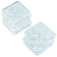 Купить Подставки антивибр. для бытовой техники (квадрат. прозрачн.) 4 шт. (1/15/45) "Мультидом" мт76-34