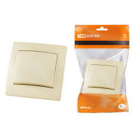 Купить Выключатель 1 кл. 10а "Таймыр" слон. кость  (1/10/100) TDM SQ1814-0101