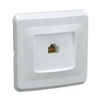 Купить Розетка компьютерная "Вега" 1 местн. рк10-вб, RJ45 CAT5E, белый (1/50/200) "IEK"