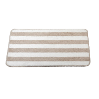 Купить Коврик для ванной "PASSO" 45*70 см, микрофибра (бежевый/белый) (1/30) "SWENSA" ATM-0605BG-B