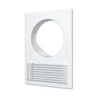 Купить Площадка торцевая с решеткой разъемная 185 х 254 мм, фланец D125 пласт. (1/20) "Эра" 1825ру12,5ф