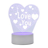 Купить Светильник-ночник EN-NL-23 3D "Сердце I LOVE YOU" (1/50) "ENERGY"