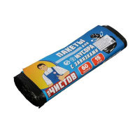 Купить Пакеты для мусора с завязками "Тов.чистов" 60 л, рулон 15 шт. (13 мкм) (1/20)