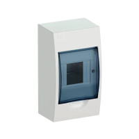 Купить Щиток распределительный навесной "KREPTA 3" щрн-п-4 IP41, 4 модуля, пластик, белый (1/20) "IEK"