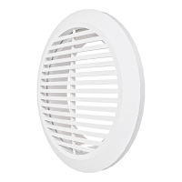 Купить Решетка вентиляц. круглая разъемная с сеткой D 165 мм с фланцем D120 (1/22) "Эра" 12ркф