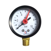 Купить Манометр радиальный 1/4", до 10 бар (1/100) "Стм"