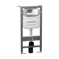 Купить Инсталляция рамная для подвесного унитаза "ENVISION" с кнопкой FLAT (хром) "CERAMICA NOVA" CN1002CH