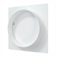 Купить Площадка торцевая 190 х 175 мм фланец D150 мм соединит. с обрат. клапаном, пласт(1/20) "Эра" 15SKNPO