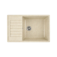 Купить Мойка для кухни врезная искусств. камень GRS-78L-328 с крылом 780*500 мм бежевая (1) "GREENSTONE"