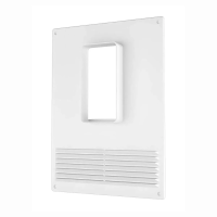 Купить Площадка торцевая вертик. с решеткой 180 х 250 мм фланец  55 х 110 мм пластик (1/50) "Эра" 511птвр