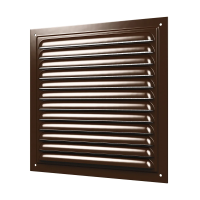 Купить Решетка вентиляц. с сеткой 300 х 300 мм метал. (коричн.) (1/18) "Эра" 3030мэ кор