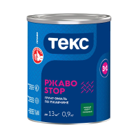 Грунт- эмаль по ржавчине "РжавоSTOP"  зеленая  0,9 кг (1/14) текс