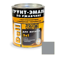 Грунт- эмаль по ржавчине "DALI"  3 в 1 серая (RAL 7004)  2 л (1/3) "Рогнеда"