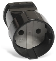 Купить UNIVersal штепсель 10А 250В б/з черный АО115