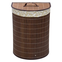 Купить Корзина для белья BLB-06-D 38*29*50 см бамбук темный (1/14) "Рыжий кот"