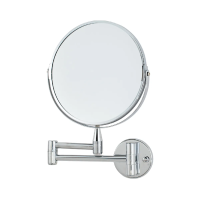 Купить Зеркало косметическое настенное D=20 см двустороннее, хром (1/12) "SWENSA" L08-8"