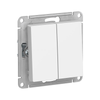 Купить Переключатель "ATLASDESIGN" 2-х кл. (механизм) 10а, белый (1/20/160) "SCHNEIDER"