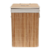 Купить Корзина для белья с ручками BLB-08-D 35*35*50 см бамбук (1/12) "Рыжий кот"