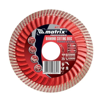 Купить Круг отрезной алмазный "PROFESSIONAL TURBO EXTRA" 115 х 22,2 мм (сухая резка) (1/10/100) "MATRIX"