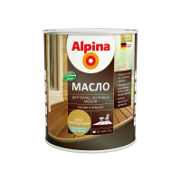 Масло для террас, лестниц, мебели орех макадамия 0,75 л (1) "ALPINA"
