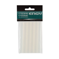 Купить Стержни клеевые для термопистолета 11 х 100 мм (прозрачный) упак. 6 шт. (1/25/300) "ENGY"