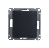 Купить Переключатель "GLOSSA" 1 кл. (механизм) 10а, антрацит (1/20/160) "SCHNEIDER"