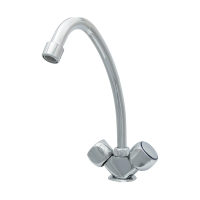 Купить Смеситель для кухни "Стандарт" цс-см 12/2г к м_супер елочка поворотный излив, двухвентильный (1/10)