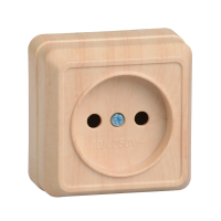 Купить Розетка открыт. уст. "Октава" 1 местн. рс20-2-ос, 10а, сосна (1/36/432) "IEK"