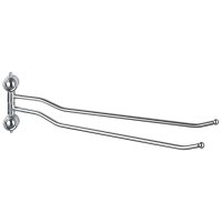 Купить Полотенцедержатель поворотный двойной хром. (1/24) "Рыжий кот" в0924