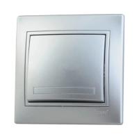 Купить Выключатель "MIRA" 1 кл., серый металлик (1/10/120) "LEZARD" 701-1010-100