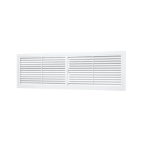 Купить Решетка вентиляц. переточная 455 х 133 мм с фланцем 432 х 117 мм (1/30) "Эра" 4513рп