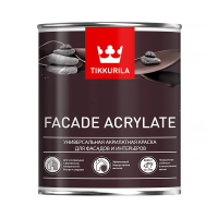 Краска "FACADE ACRYLATE" база с  0,9 л (1/6) для фасадов "Тиккурила"