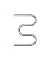 Купить Полотенцесушитель водяной "AISI" м-образный с перекладиной 500*600 (хром) "TERMINUS"