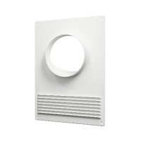 Купить Площадка торцевая с решеткой 180 х 250 мм фланец D125 пластик (1/22) "Эра" 125птпр