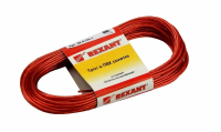 Купить Трос стальной в пвх оплетке 2 мм х 20 м, красный (1/50) "REXANT" 09-5120-1