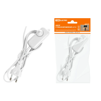 Купить Шнур шввп 2 х 0,75 мм² 2 м, плоск. вилка, светорегулятор шу05с1, белый (1/80) TDM SQ1305-0051