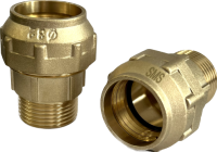 Купить ПЭ Муфта 32х1" ЛАТУНЬ нар.рез. 07294