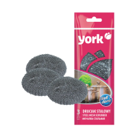 Купить Мочалки для посуды нержав. упак. 3 шт. (1/80) "YORK"